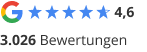 Vertrauenssiegel, Google Bewertungen, 4,6 Sterne